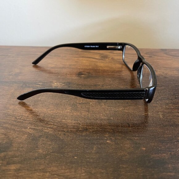 Foster Grant Rocket Black Rectangular Eyeglass Frames Only 53-17-140 mm - Picture 7 of 8